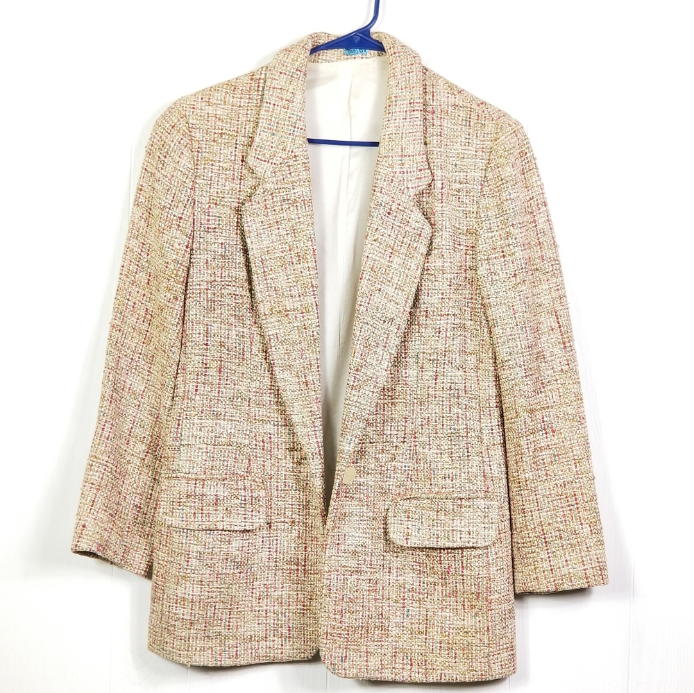 Ann May vintage silk blazer sz 6